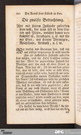 Die zwölfte Betrachtung.