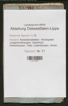 Reverse der Pastoren