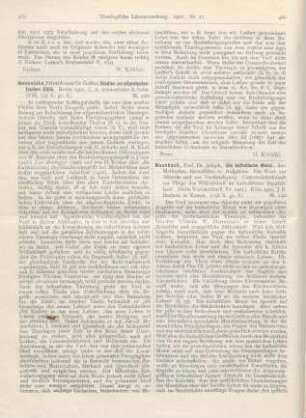 479-480 [Rezension] Hoennicke, Gustav, Studien zur altprotestantischen Ethik