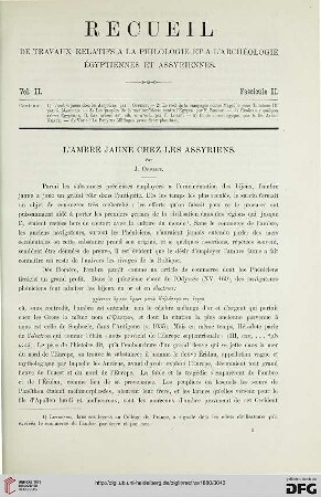 2: L' ambre jaune chez les assyriens