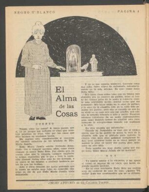 El alma de las cosas : Cuento