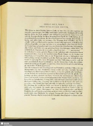Ernst Diez, Wien: Orientalische Gotik