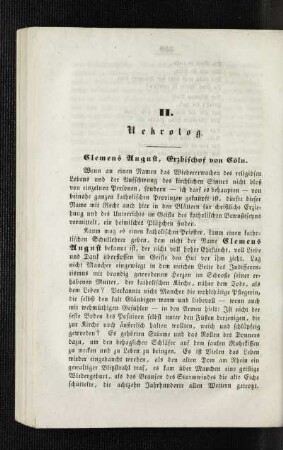 Clemens August, Erzbischof von Cöln