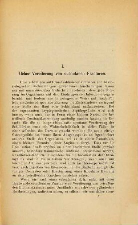 Mitteilungen aus der Chirurgischen Heilanstalt