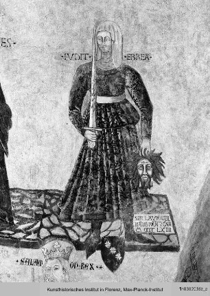 Judith - Dekoration der Nordwand und der nördlichen Gewölbezwickel
