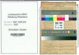 Entnazifizierung Gustav Schoeberl , geb. 02.12.1899 (Handelsoberlehrer)