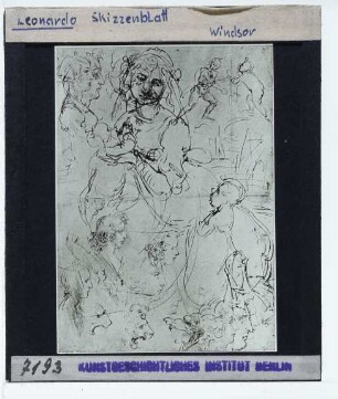 da Vinci, Madonna mit Kind und andere Studien