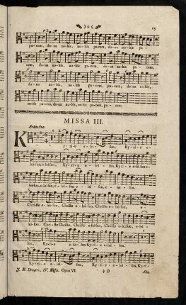 13-19, Missa III.