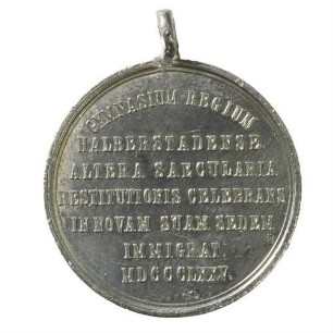 Medaille 200 Jahrfeier des Halberstädter Königlichen Gymnasiums