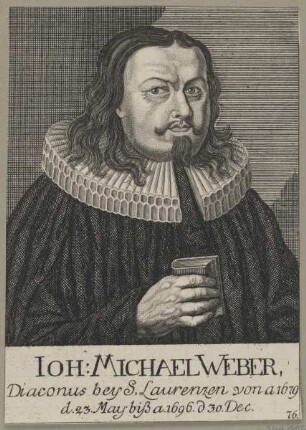 Bildnis des Ioh. Michael Weber