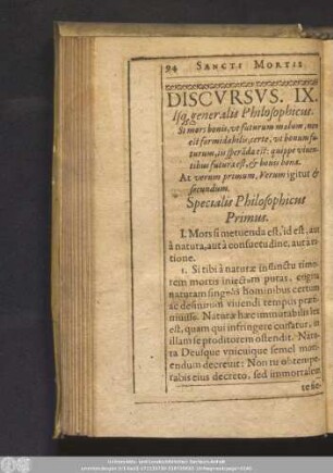 Discursus. IX.