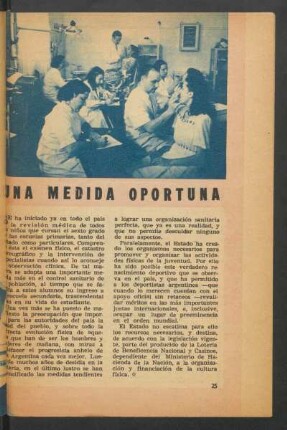 Una medida oportuna