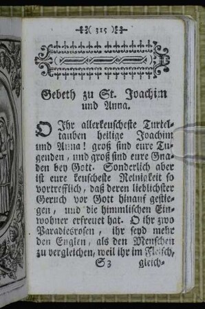Gebeth zu St. Joachim und Anna.
