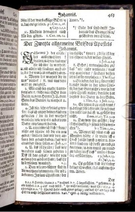 Der Zweyte allgemeine Brif des Apostels Johannis