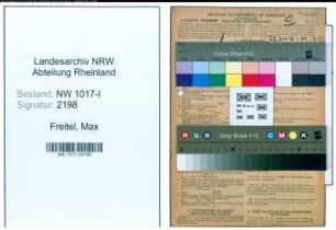 Entnazifizierung Max Freitel , geb. 28.10.1890 (Verkehrsaufseher)