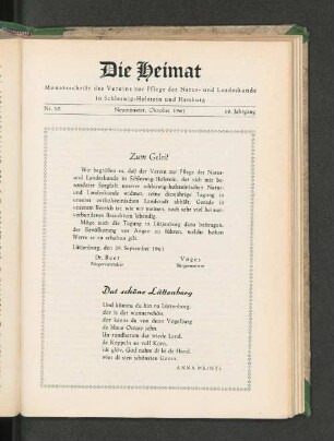 Nr. 10, 68. Jahrgang