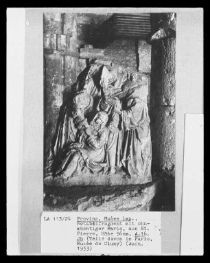 Retabelrelief mit ohnmächtiger Maria