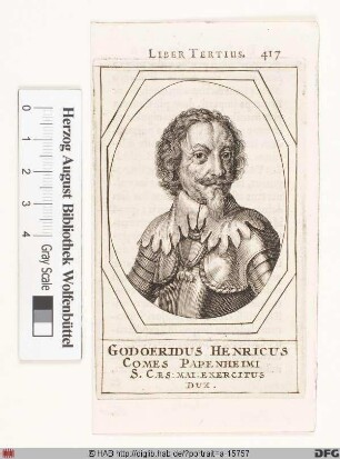 Bildnis Gottfried Heinrich von Pappenheim (1628 Graf)