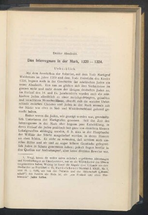 3. Das Interregnum in der Mark, 1320 - 1324