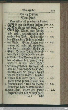 Die 43. Historie. Von Hiob