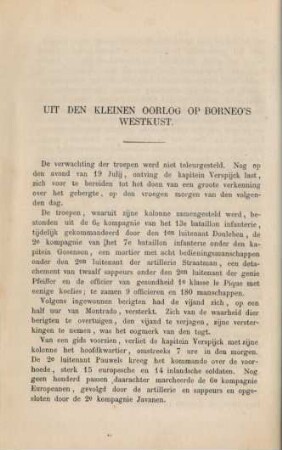 Uit den kleinen oorlog op Borneo's westkust