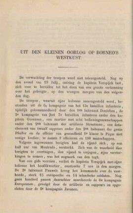 Uit den kleinen oorlog op Borneo's westkust