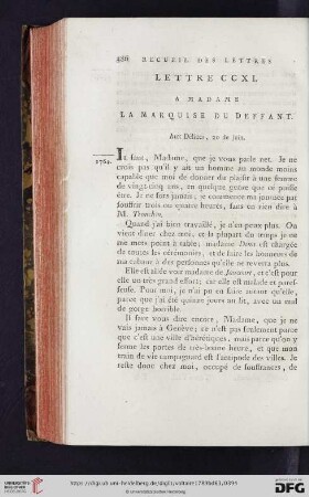 (Lettre CCXI - CCXX)