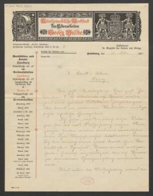 Brief an B. Schott's Söhne : 10.02.1906