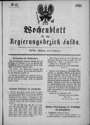Nr. 97, Ausgabe vom 5. Dezember 1866