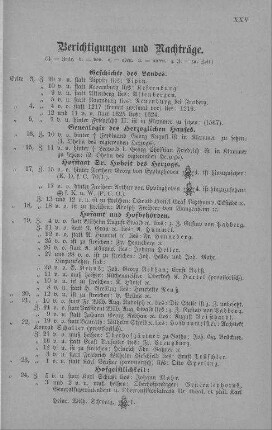 Berichtigungen und Nachträge