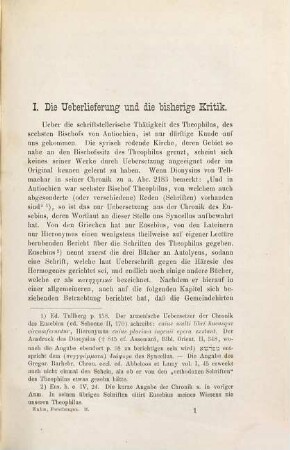 Forschungen zur Geschichte des neutestamentlichen Kanons und der altkirchlichen Literatur, 2. Der Evangeliencommentar des Theophilus von Antiochien