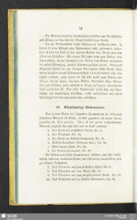 31. Kieselhaltige Bodenarten