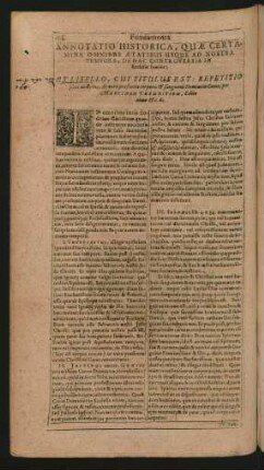 Annotatio Historica, Quae Certamina Omnibus Aetatibus Usque Ad Nostra Tempora, De Hac Controversia In Ecclesia fuerint.