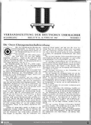 Die Oster-Uhrengemeinschaftswerbung