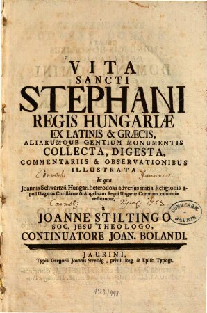 Vita sancti Stephani, regis Hungariae