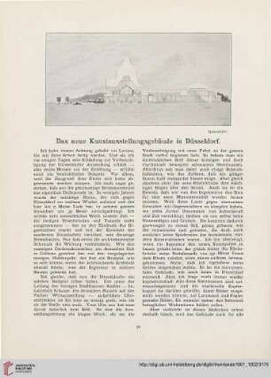 3: Das neue Kunstausstellungsgebäude in Düsseldorf