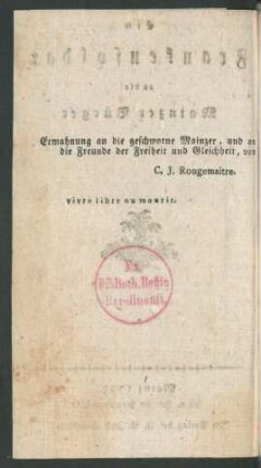 Ermahnung