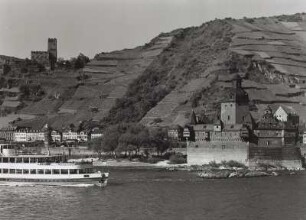 Burg Pfalzgrafenstein, Ort und Burg Gutenfels von Süden