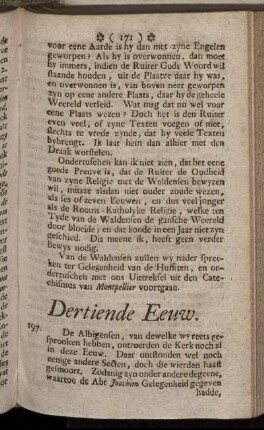 Dertiende Eeuw.