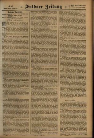 Zweite Ausgabe vom Mittwoch, den 24. Februar 1915.