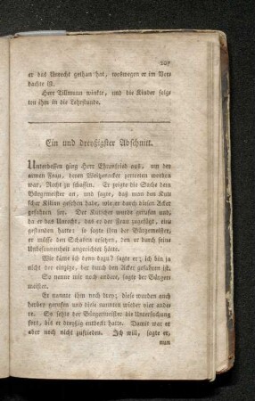 Ein und dreyßigster Abschnitt.