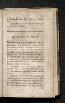 Ein und dreyßigster Abschnitt.