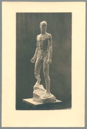 Kleiner Herabschreitender, 1927, Gips