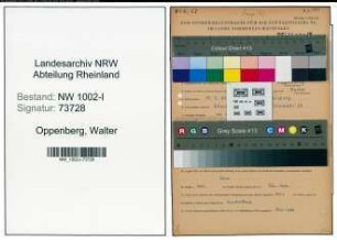 Entnazifizierung Walter Oppenberg , geb. 15.05.1901 (Konstrukteur)