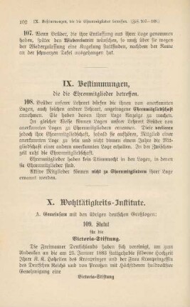 X. Wohltätigkeits-Institute