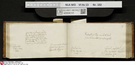 Stammbuch des Johann Christian Wilhelm Schütze aus                            Braunschweig