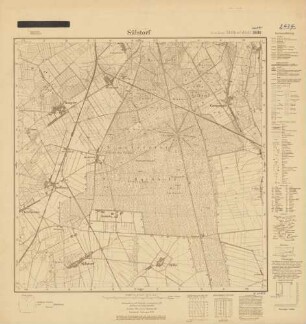2434 (alte Nr.: 1038) Sülstorf, Meßtischblatt (4cm - Karte)