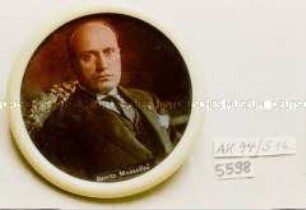 Taschenspiegel "Benito Mussolini" (Abbildung: Porträt)