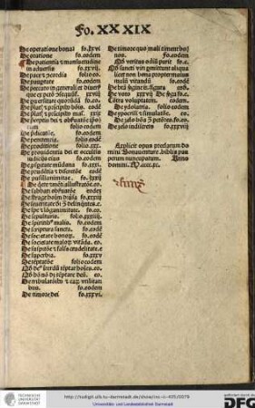 Explicit opus preclarum domini Bonaventure Biblia pauperum nuncupatum, anno domini M.cccc.xc.
