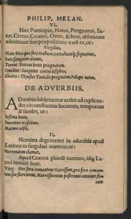 De Adverbiis.